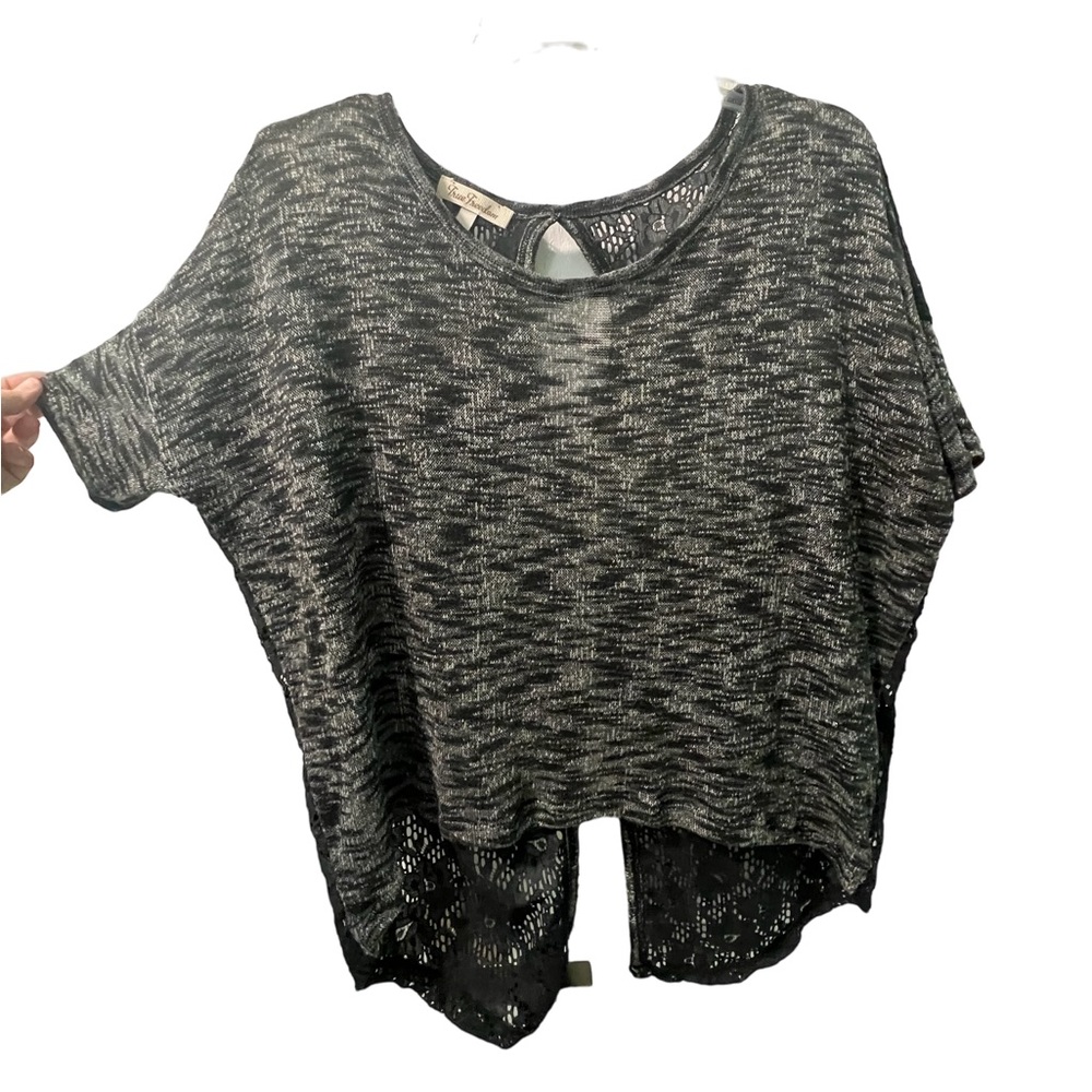 True Freedom Black top with Lace back